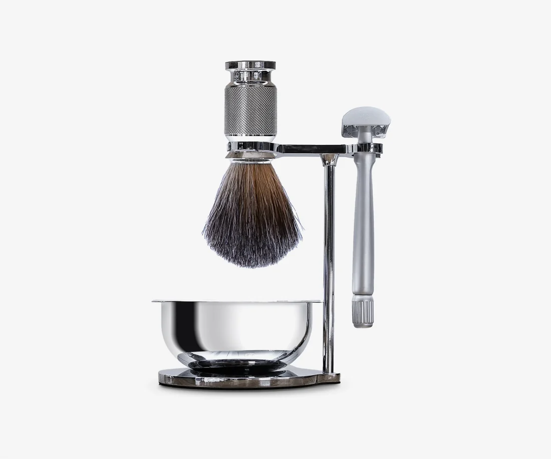 Perfecto Deluxe Chrome Shaving Kit